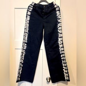 PacSun Eco Navy Tie Dye High Waisted Baggy Jeans